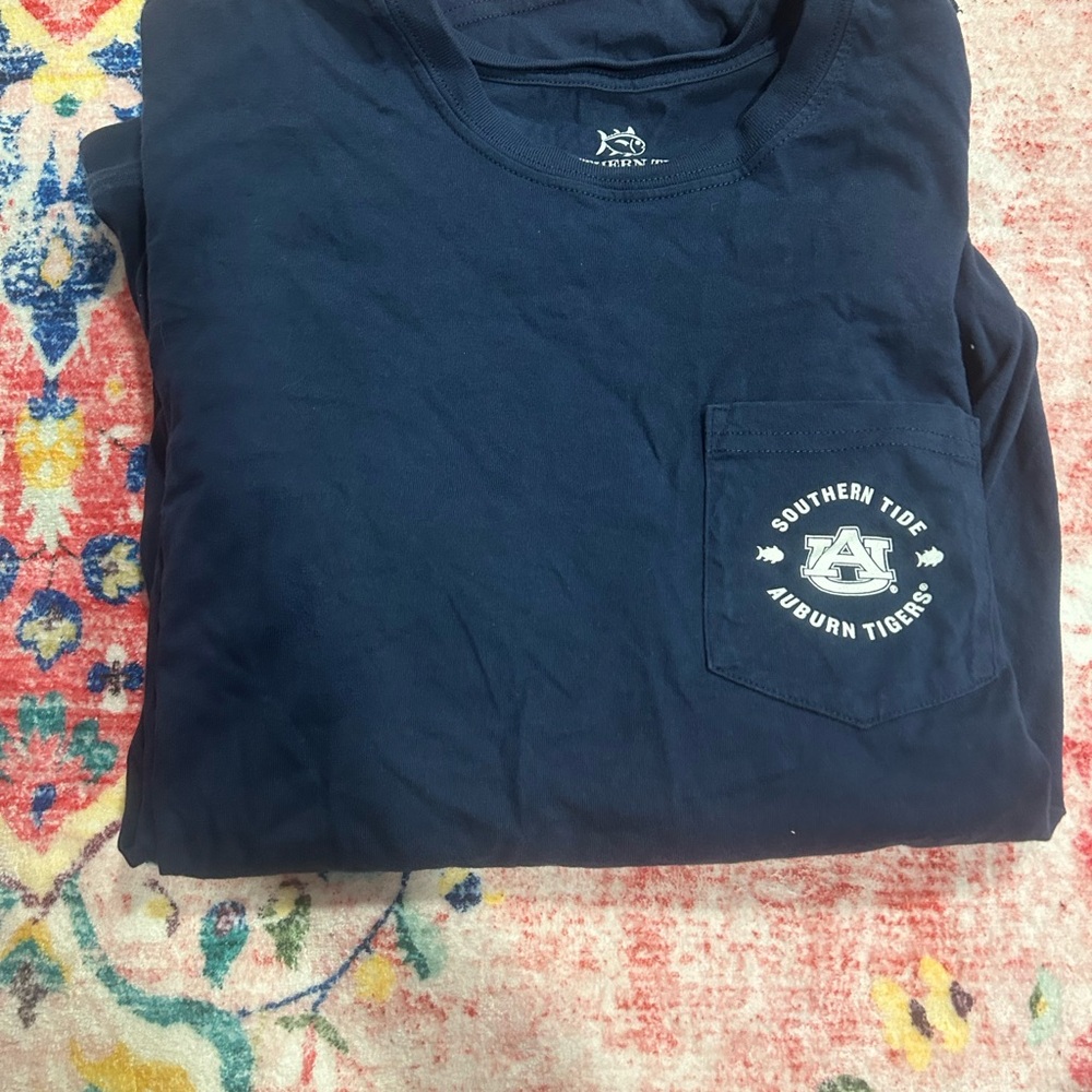 Southern Tide Auburn Tigers Navy Tee